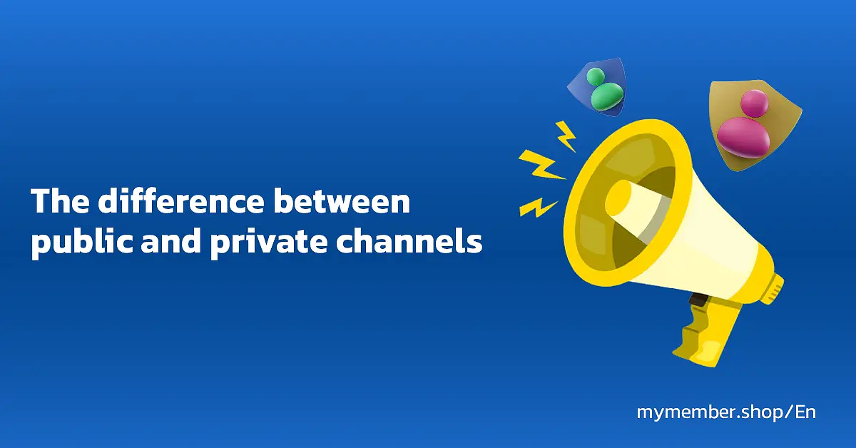 The difference between public and private Telegram channels:
