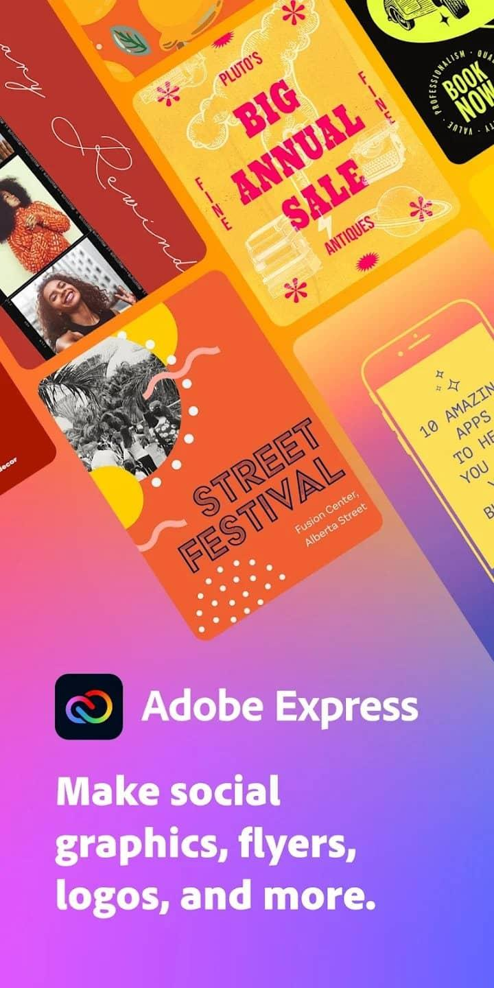 نرم افزار طراحی بنر تبلیغاتی اینستاگرام Adobe Express