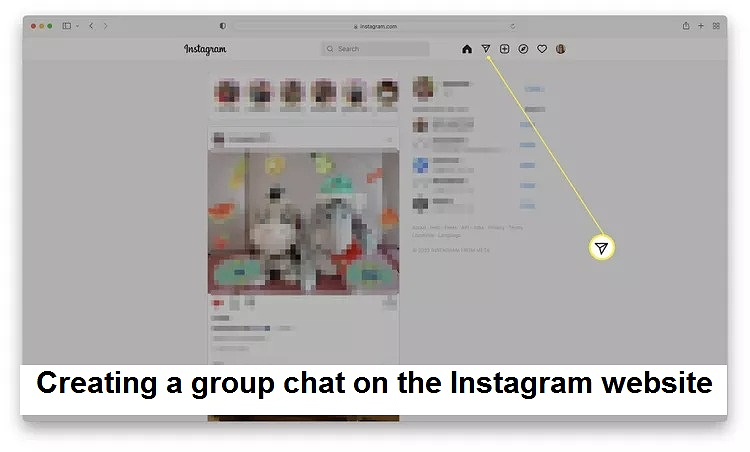 Create a Group Chat on Instagram on the Web