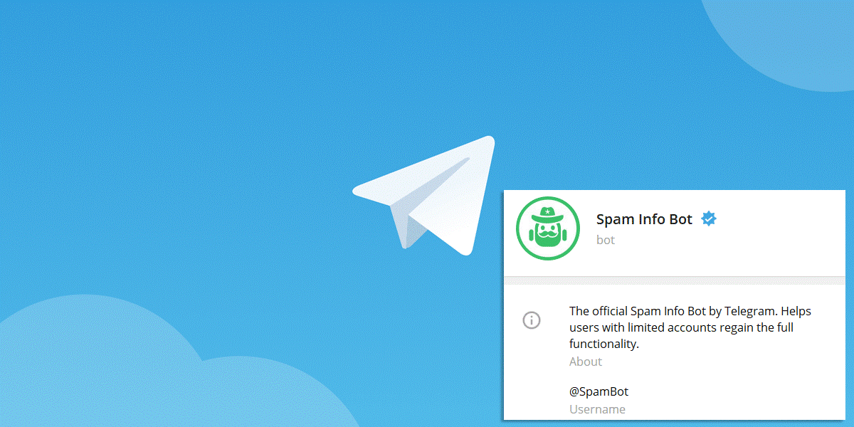 رفع ریپورتی تلگرام با ربات اسپم بات تلگرام