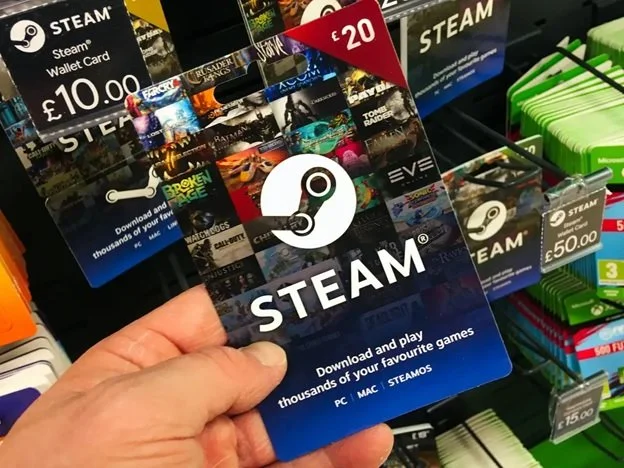 گام به گام فعالسازی گیفت کارت Steam Wallet